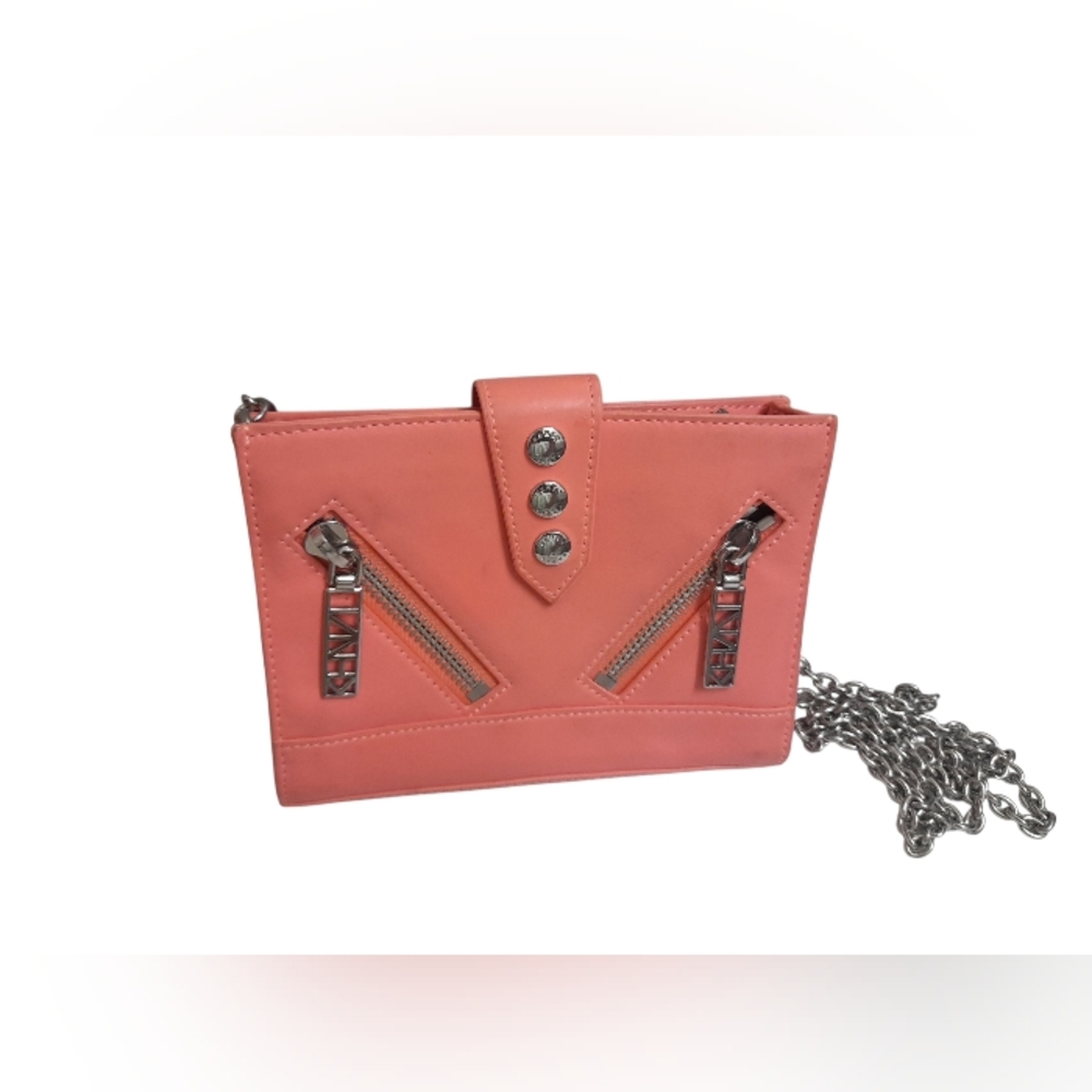 KENZO Kalifornia Coral Chain Strap Mini Crossbody Shoulder Bag Y2k